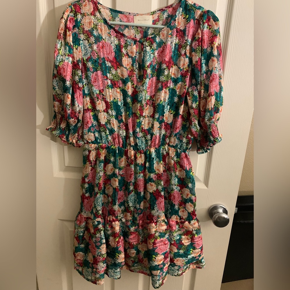 Stunning MELLODAY mini dress size small - Picture 2 of 9